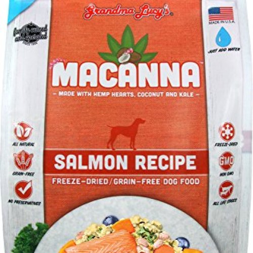Grandma Lucy's Macanna Dog Food, Grain Free and Freeze-Dried - Salmon Recipe, 3Lb Bag