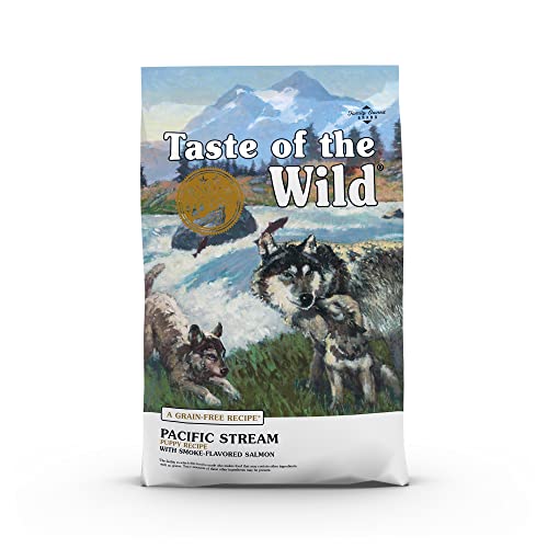 Taste of the Wild Pacific Stream Grain-Free Dry Puppy Food with Smoke-Flavored Salmon 28lb