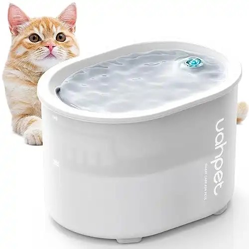 Uahpet GLOW Wireless Pet Water Fountain With LED Light